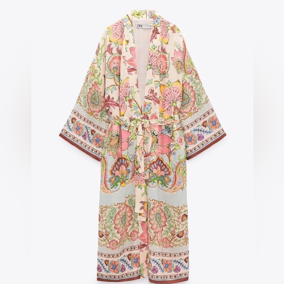 Zara Printed Kimono and Matching Dress Set - Picture 7 of 12